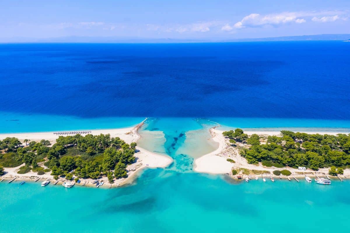 Port Glarokavos Lagoon Beach Paysage