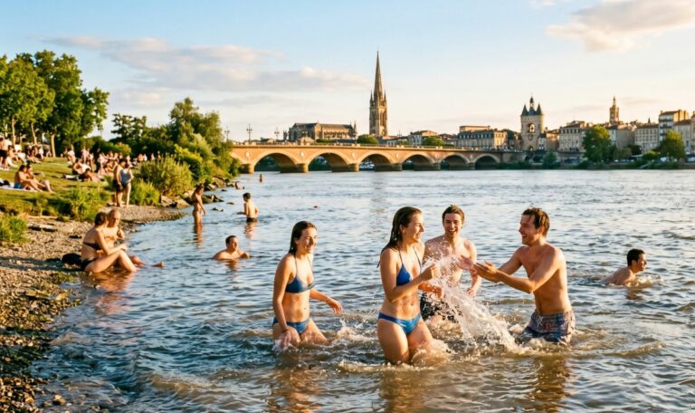 Ou se baigner pres de Bordeaux