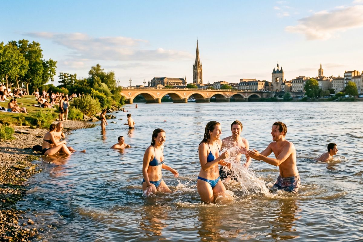 Ou se baigner pres de Bordeaux