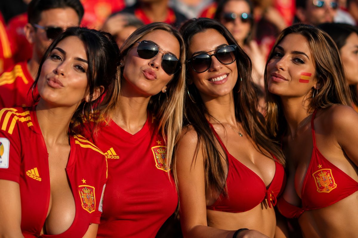 Supportrices Espagnoles Coupe du monde Supportrices Espagnoles Coupe du monde
